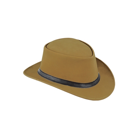 Leather Cow Boy Hat